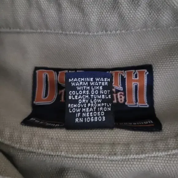 Duluth Trading Co Jacket Men Large Tall Tan Canvas Barn Chore Work Field Outdoor